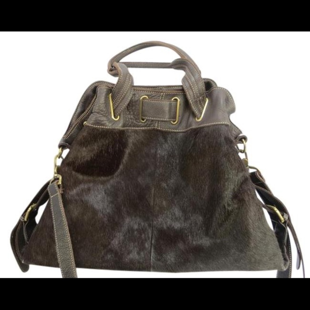Aqua Madonna cowhide hobo with storage bag! 😍
